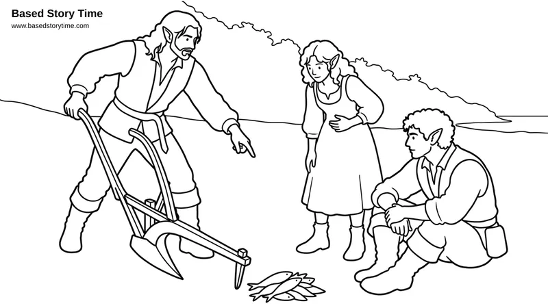 Coloring page from A Tale Of Two Shipwrecks