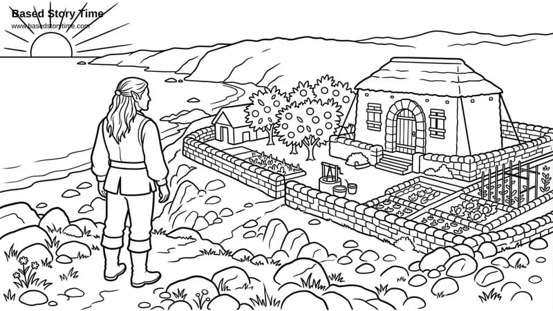 Coloring page from A Tale Of Two Shipwrecks