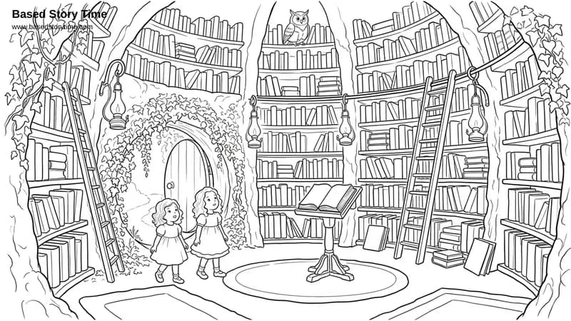 Coloring page from Olivia's Unicorn Wish.